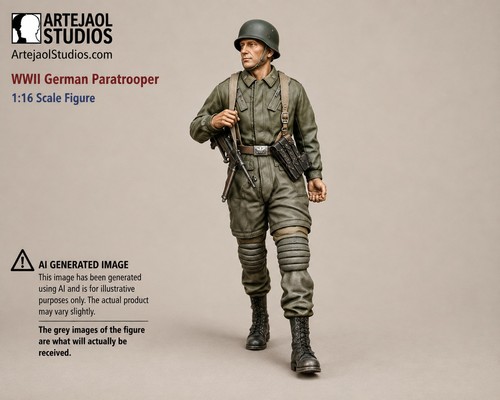 Ww2 german paratrooper - paratrooper, 1:16