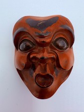 Lacquered Boxwood Netsuke of a