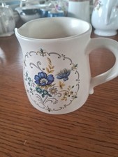 Aldridge Pottery Co. Blue Floral 3½ins Milk Jug