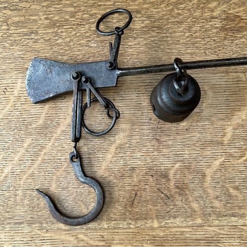 Antique iron hanging beam - antique,