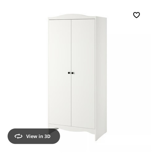 Ikea wardrobe white - , doors