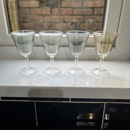 Vintage harlequin lustre - 4x,