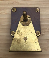 Early ~ Vintage ~ All Brass ~ TRF valve radio variable capacitor