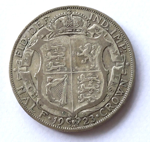 1923 silver half - 1923, crown