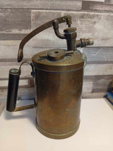 Vintage brass hand pump - vintage,