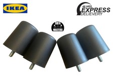 4 X BLACK PLASTIC M8 SOFA BED