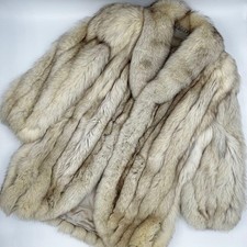 SAGA FOX Fur Coat Blue Fox