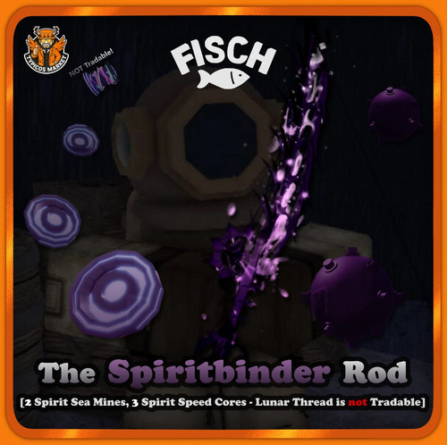 Fisch spiritbinder rod - rod, set