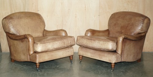 Pair hand dyed brown - of,