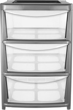 Plastic Storage Drawers Unit