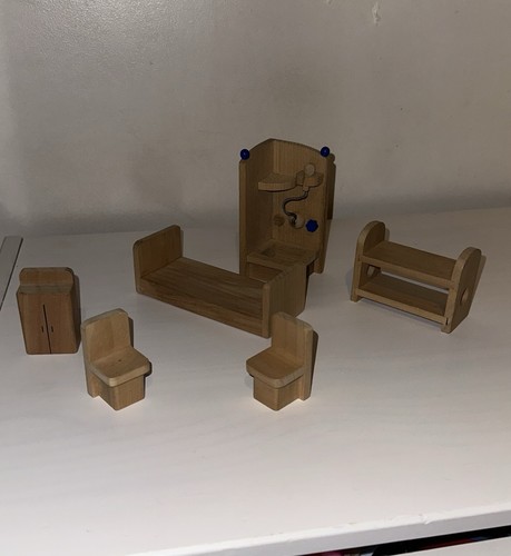 Wooden doll house furniture - wooden,