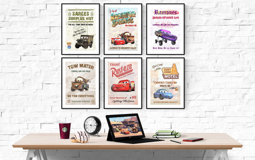 Disney cars travel poster - cars,