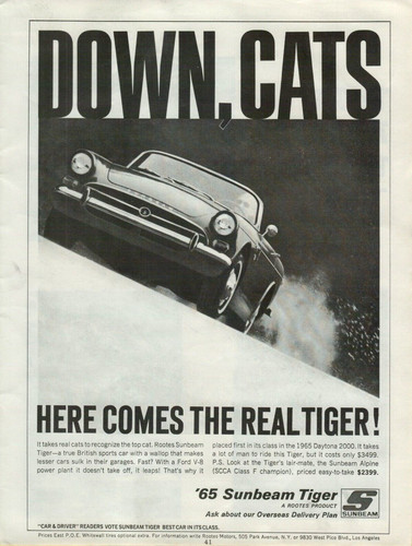 1965 sunbeam tiger scca - 1965,