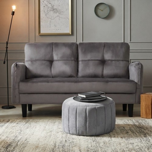 Space saving grey seater - space-saving,