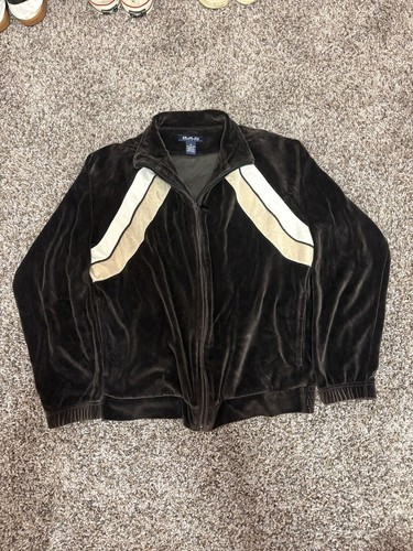 Vintage brown velour full zip - vintage,