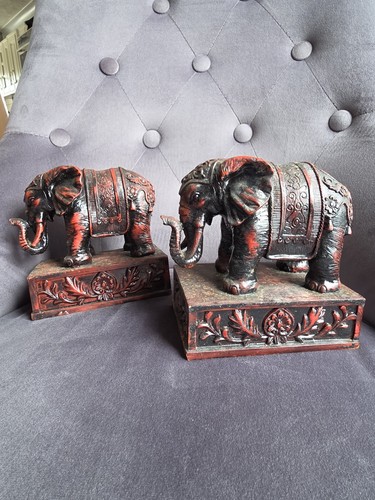 Vintage asian elephant resin - vintage,