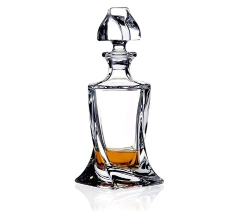 Bohemia glass decanter - glass, &