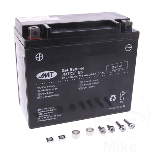 Jmt battery ytx20 - jmt, ytx20-bs