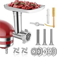 HOMGEN Meat Grinder Attachment for All Kitchenaid Stand Mixers - Durable Stainle