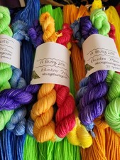 Tonal Rainbow hand dyed yarn