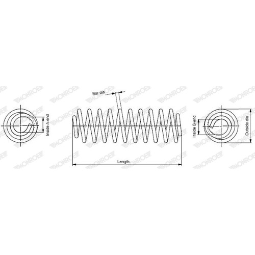 Coil springs for - 2x,