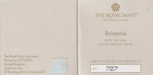 Gold proof sovereign 2023 - gold,