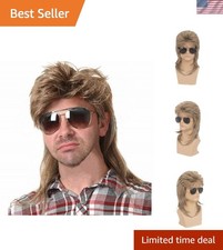 Stylish Light Brown Mullet Wig