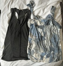 2 x Black Next Vest Top top