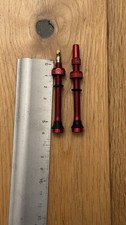 Red 60mm Muc Off Tubeless Valves Pair
