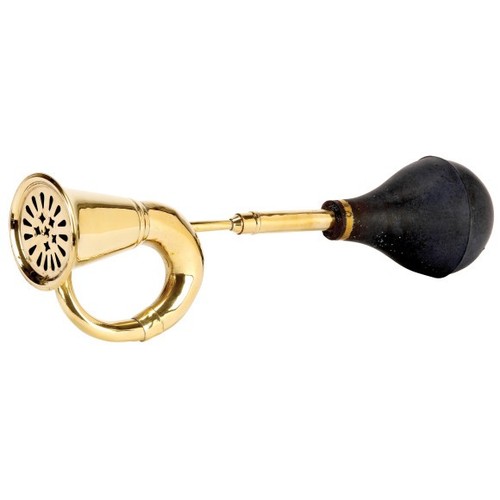 Vintage brass taxi boat - taxi, horn