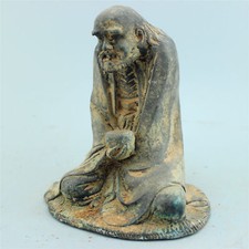 Antique Old bronze statue