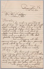 1912 Toboso OH Handwritten