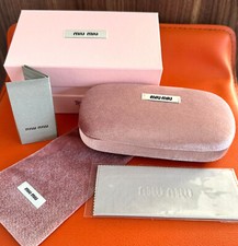 BRAND NEW Miu Miu velvet hard Sunglasses Case and Box Large (Full set)