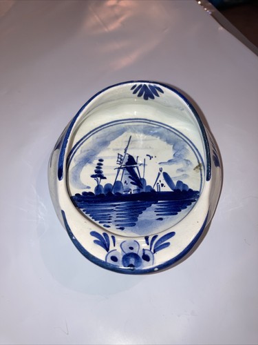 Delft blue trinket dish - trinket,