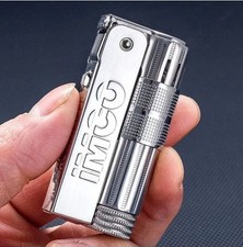 New imco triplex super 6700 petrol lighter with windguard an spare flint holder 