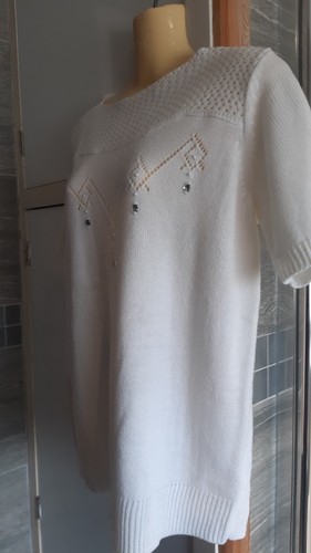 Afibel cream white jumper size - cream,