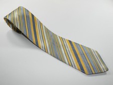 Men's Vintage BRIONI Silk Tie Necktie HAND MADE IN ITALYYELLOW DESIGN No. 0082