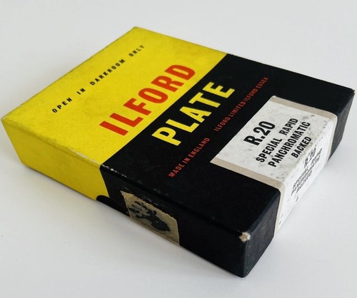Ilford vintage glass plate - glass,