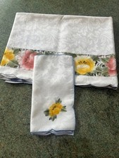 Vintage tablecloth and - tablecloth,