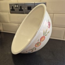 CLOVERLEAF PEACHES & CREAM LARGE MIXING BOWL WITH TILT STAND 11'' ACROSS RIM