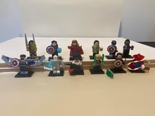 LEGO Marvel Minifigures Series 1 Complete Set (71031) – 12 Characters with Stand