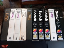 Job Lot of 10 x Used Betamax Tapes, Top of the Pops, News, Sport, Films TV.