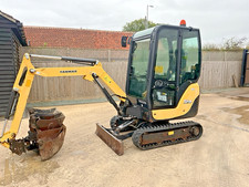 2016 YANMAR SV18 1.8 MINI MIDI 1.5 TON EXCAVATOR DIGGER 2.5 JCB BOBCAT -1196 HRS