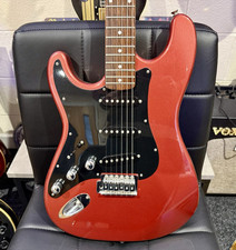 ?RARE LEFTY? Vintage 90’s Kramer Focus 111S~ Metallic Red~ Stratocaster Style!