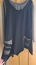 Sarah Santos Black & Co-ordinating Under Top Lagenlook - Size L