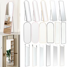 Full Length Mirror Wall/Floor/Over Door/Leaning Bedroom Metal Framed Mirrors