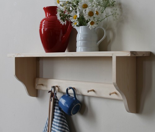 Wall shelf wooden cup - shelf,