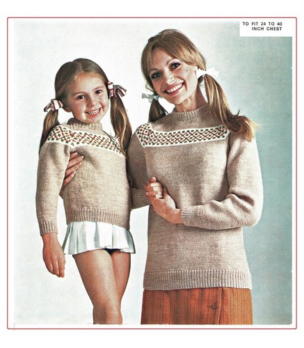 Knitting pattern sweater - , girls