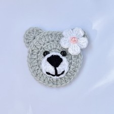 CROCHET Teddy Bear Applique, 1