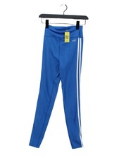 Jack Wills Women's Leggings UK 8 Blue Polyester with Elastane Full length